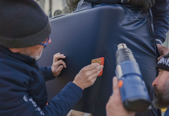 Exterior Yacht Wrapping - Mimetika Exterior Surface System