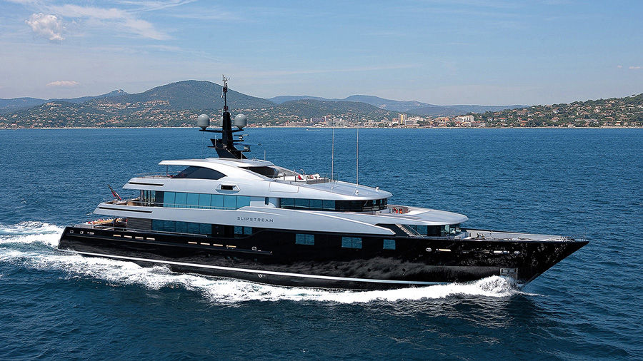 CMN motor yacht Slipstream 60m protected with vinyl wrapping